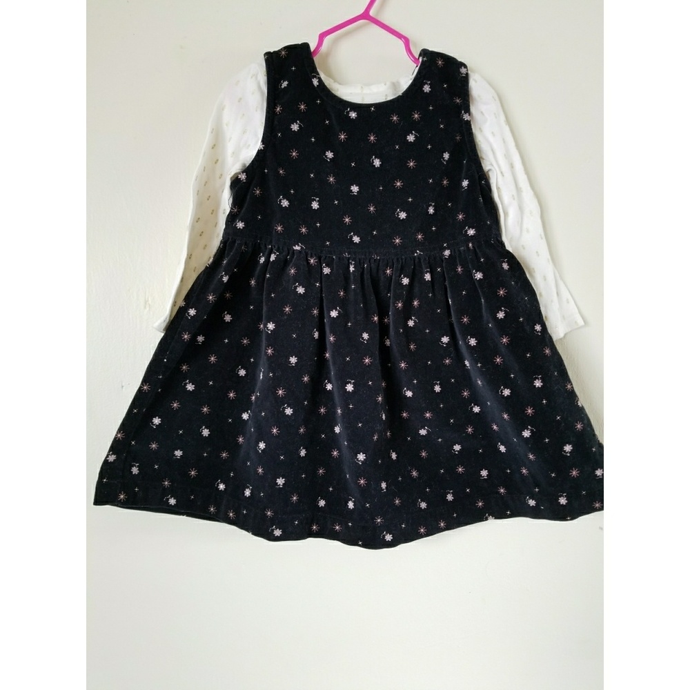 Velvet Dress with Long Sleeve Shirt